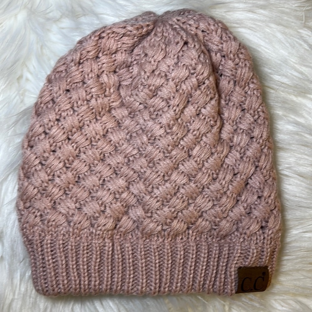 CC Pale Pink Knit Beanie - Never Worn, Not My Color Choice